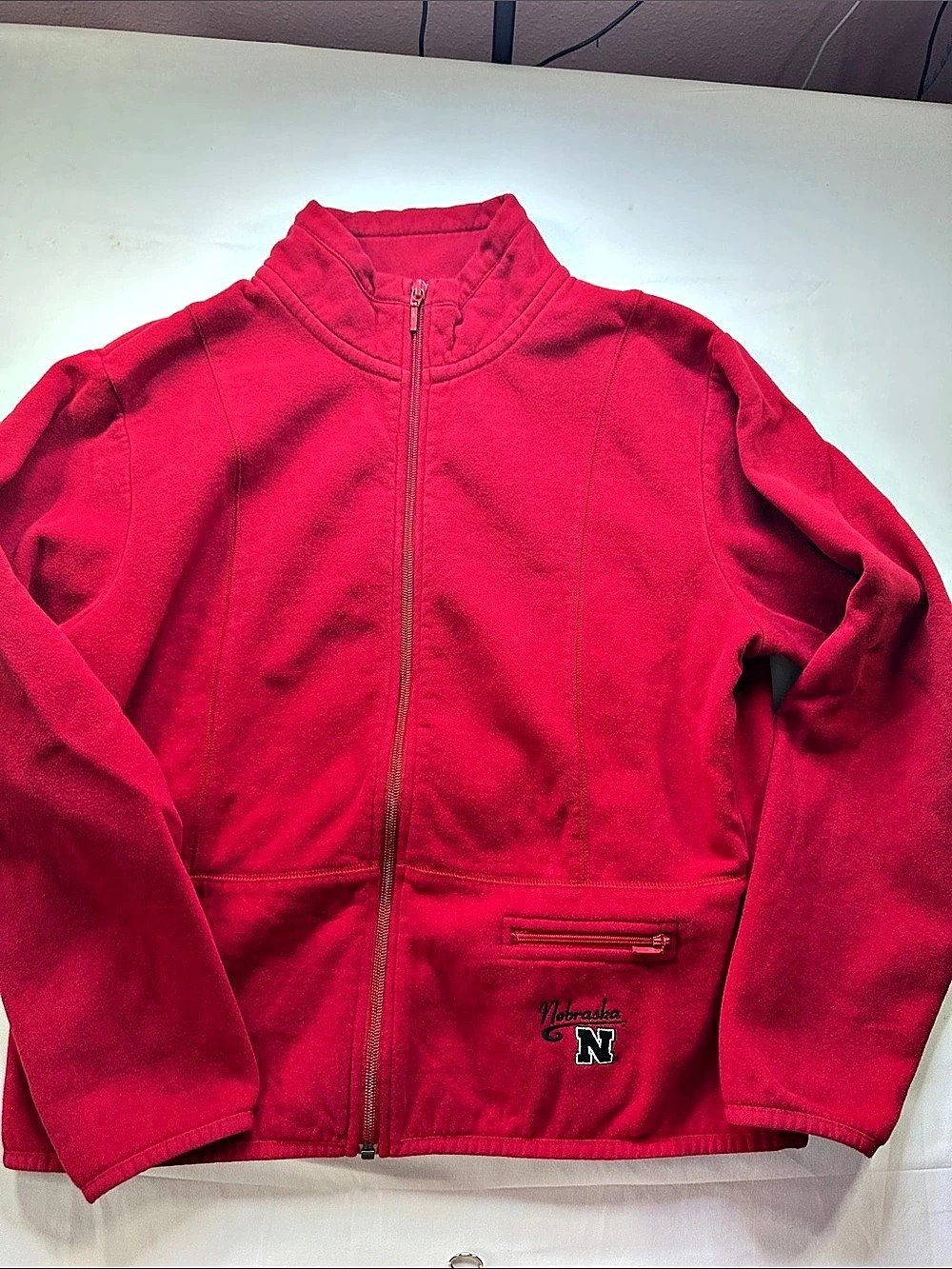 G Gear for Sports Nebraska N Fleece Jacket in Red Large